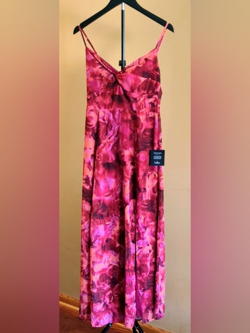 Women’s Floral Pink Slip Dress